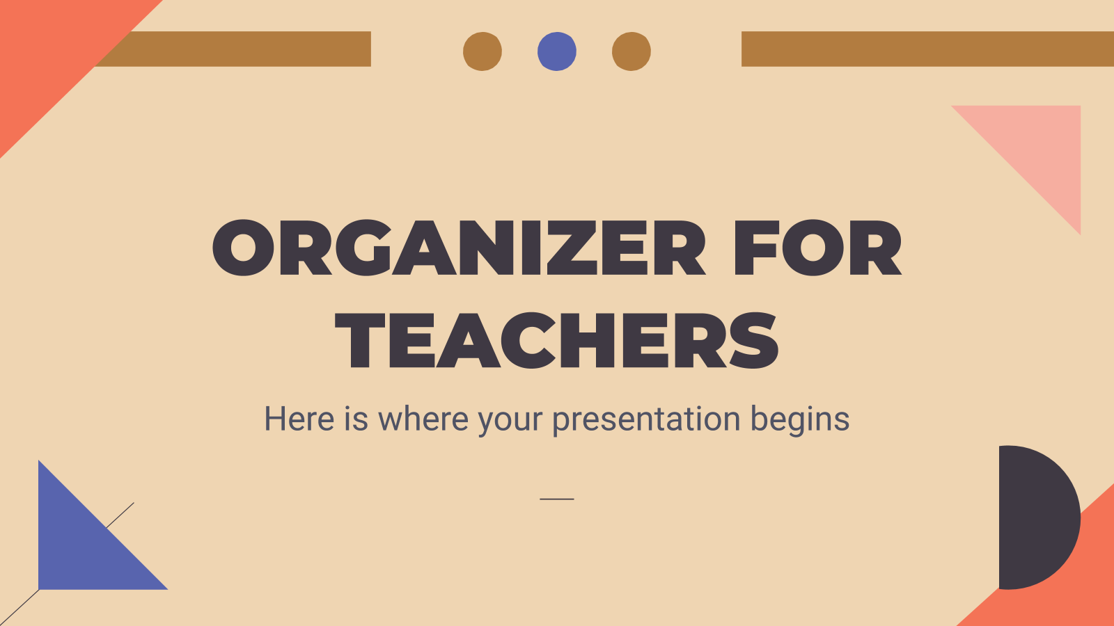 教师组织者PowerPoint模板